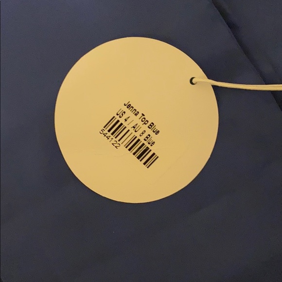 Blue Scarf Top - Picture 2 of 3